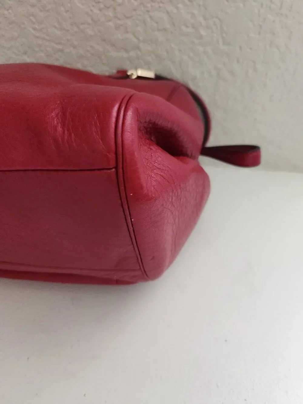 Euc Coach Madison Scarlet Leather Shoulder Bag Purse